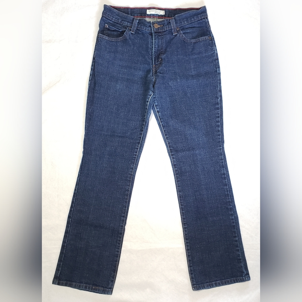 Levi's Dark Wash Blue Denim Relaxed Boot Cut 550 Jeans Women's Size 8 M